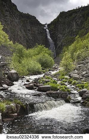 "Njupeskar, highest waterfall in Sweden, Fulufjallets National Park, near Sarna, Dalarna province, Sweden, Scandinavia, Northern Europe, Europe" View Large Photo Image Stock Photograph - "Njupeskar, highest waterfall in Sweden, Fulufjallets National Park, near Sarna, Dalarna province, Sweden, Scandinavia, Northern Europe, Europe". Fotosearch