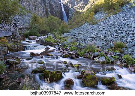"Njupeskar, the highest waterfall in Sweden, Fulufjallet National Park, Dalarnas lan, Dalarna County, Sweden, Europe" View Large Photo Image Stock Photo - "Njupeskar, the highest waterfall in Sweden, Fulufjallet National Park, Dalarnas lan, Dalarna County, Sweden, Europe". Fotosearch