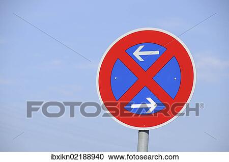 No stopping sign View Large Photo Image Stock Image - No stopping sign. Fotosearch