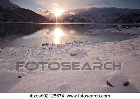 "Nordfjord in the sunshine, Kvaloya, Norway, Europe" View Large Photo Image Picture - "Nordfjord in the sunshine, Kvaloya, Norway, Europe". Fotosearch