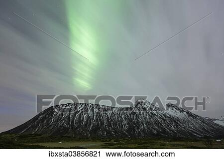 "Northern lights, aurora borealis, during an overcast sky, Lofoten, Norway, Europe" View Large Photo Image Stock Image - "Northern lights, aurora borealis, during an overcast sky, Lofoten, Norway, Europe". Fotosearch