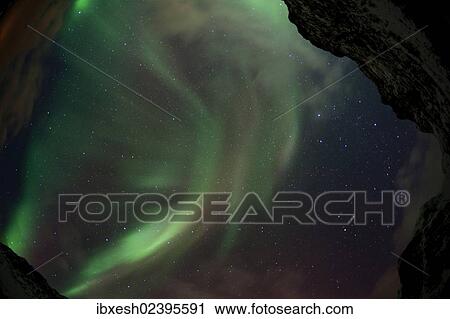 "Northern Lights over the Grotfjord in winter, Kvaloya, Tromso, Norway, Europe" View Large Photo Image Stock Image - "Northern Lights over the Grotfjord in winter, Kvaloya, Tromso, Norway, Europe". Fotosearch