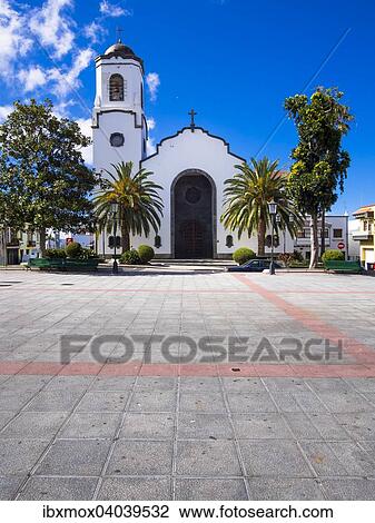 "Nuestra Senora de Montserrat Church in Plaza de Montserrat, San Andres y Sauces, San Andres, Los Sauces, La Palma, Canary Islands, Spain, Europe" View Large Photo Image Stock Image - "Nuestra Senora de Montserrat Church in Plaza de Montserrat, San Andres y Sauces, San Andres, Los Sauces, La Palma, Canary Islands, Spain, Europe". Fotosearch