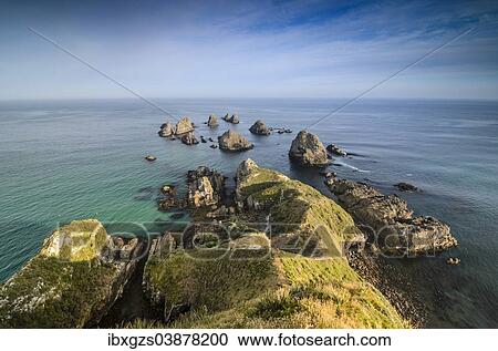 Stock Image - "Nugget Point, The Catlins, Otago Region, Southland Region, South Island, New Zealand, Oceania". Fotosearch