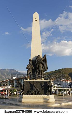 "Obelisk at the harbour, Fethiye, Mugla Province, Aegean, Turkey, Asia" View Large Photo Image Stock Photograph - "Obelisk at the harbour, Fethiye, Mugla Province, Aegean, Turkey, Asia". Fotosearch