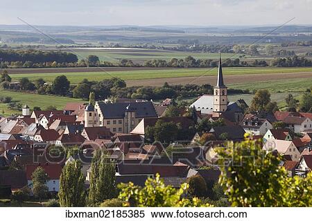 "Oberschwarzach, view from Oberschwarzach Hoernle Mountain, Steigerwald, Lower Franconia, Franconia, Bavaria, Germany, Europe, PublicGround, Europe" View Large Photo Image Stock Photography - "Oberschwarzach, view from Oberschwarzach Hoernle Mountain, Steigerwald, Lower Franconia, Franconia, Bavaria, Germany, Europe, PublicGround, Europe". Fotosearch