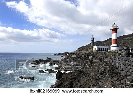 "Old and new lighthouse, Faro de Fuencaliente, La Palma, Canary Islands, Spain, Europe, PublicGround, Europe" View Large Photo Image Stock Photo - "Old and new lighthouse, Faro de Fuencaliente, La Palma, Canary Islands, Spain, Europe, PublicGround, Europe". Fotosearch