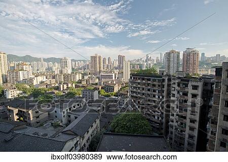 "Old and new skyscrapers, Chongqing, China, Asia" View Large Photo Image Stock Photo - "Old and new skyscrapers, Chongqing, China, Asia". Fotosearch