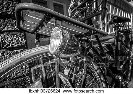 Picture - "Old bicycle, Hamburg, Hamburg, Germany, Europe". Fotosearch