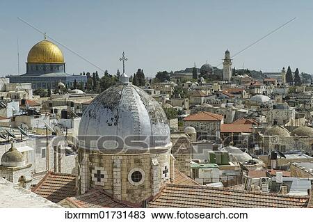 "Old City of Jerusalem with Dome of the Rock, Israel, Middle East, Asia" View Large Photo Image Stock Image - "Old City of Jerusalem with Dome of the Rock, Israel, Middle East, Asia". Fotosearch