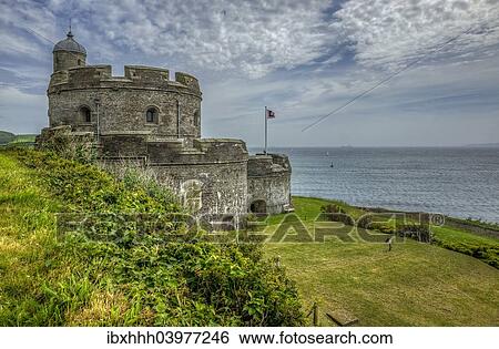 "Old fortress, Mawes, Roseland, Cornwall, England, United Kingdom, Europe" View Large Photo Image Stock Photograph - "Old fortress, Mawes, Roseland, Cornwall, England, United Kingdom, Europe". Fotosearch