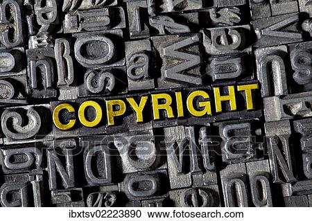 "Old lead letters forming the word """"COPYRIGHT""""" View Large Photo Image Stock Image - "Old lead letters forming the word """"COPYRIGHT""""". Fotosearch