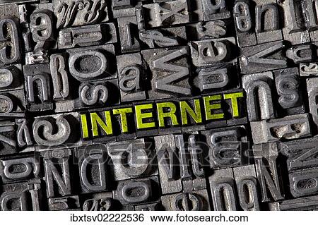 "Old lead letters spelling the word """"INTERNET""""" View Large Photo Image Stock Photograph - "Old lead letters spelling the word """"INTERNET""""". Fotosearch