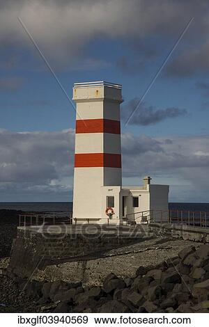 "Old lighthouse, Gardur, Sudurnes or Southern Peninsula, Iceland, Europe" View Large Photo Image Stock Photo - "Old lighthouse, Gardur, Sudurnes or Southern Peninsula, Iceland, Europe". Fotosearch