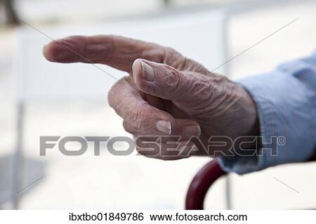"Old man, male hand with pointed index finger, nursing home, retirement home, Berlin, Germany, Europe" View Large Photo Image Stock Photograph - "Old man, male hand with pointed index finger, nursing home, retirement home, Berlin, Germany, Europe". Fotosearch