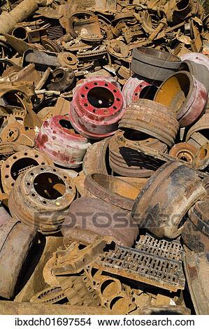 "Old metal, material for recycling" View Large Photo Image Picture - "Old metal, material for recycling". Fotosearch