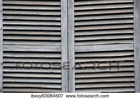 Stock Photo - "Old shutters, Arta, Llevant, Majorca, Balearic Islands, Spain, Europe". Fotosearch