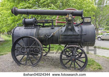Picture - "Old steam engine, San Martin de los Andes, Neuquen Province, Argentina, South America". Fotosearch