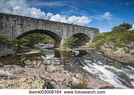 "Old stone bridge across the Strath Beag River, Polla, Northern Highlands, Scotland, United Kingdom, Europe" View Large Photo Image Picture - "Old stone bridge across the Strath Beag River, Polla, Northern Highlands, Scotland, United Kingdom, Europe". Fotosearch