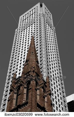 "Old tower of the Presbyterian Church in front of a skyscraper, Fifth Avenue, Midtown, New York City, New York, United States, North America" View Large Photo Image Stock Photo - "Old tower of the Presbyterian Church in front of a skyscraper, Fifth Avenue, Midtown, New York City, New York, United States, North America". Fotosearch