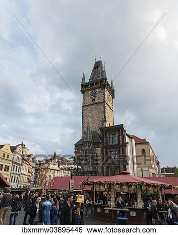 "Old Town Hall, Old Town Square, Prague, Czech Republic, Europe" View Large Photo Image Stock Photograph - "Old Town Hall, Old Town Square, Prague, Czech Republic, Europe". Fotosearch