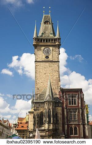 Stock Image - "Old Town Hall Tower, Old Town Square, Prague, Czech Republic, Europe". Fotosearch
