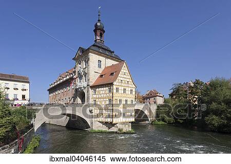 "Old Town Hall, UNESCO World Heritage Site, Regnitz river, Bamberg, Franconia, Bavaria, Germany, Europe" View Large Photo Image Stock Photography - "Old Town Hall, UNESCO World Heritage Site, Regnitz river, Bamberg, Franconia, Bavaria, Germany, Europe". Fotosearch