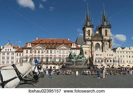 "Old Town Square, National Gallery, Tyn Church, Prague, Czech Republic, Europe" View Large Photo Image Stock Photo - "Old Town Square, National Gallery, Tyn Church, Prague, Czech Republic, Europe". Fotosearch