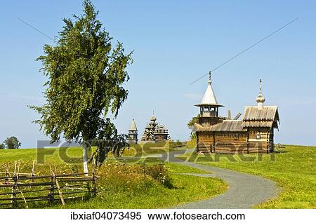 "Old wooden churches, UNESCO World Heritage Site, Kizhi Pogost, Kizhi island, Lake Onega, Karelia, Russia, Europe" View Large Photo Image Stock Photography - "Old wooden churches, UNESCO World Heritage Site, Kizhi Pogost, Kizhi island, Lake Onega, Karelia, Russia, Europe". Fotosearch