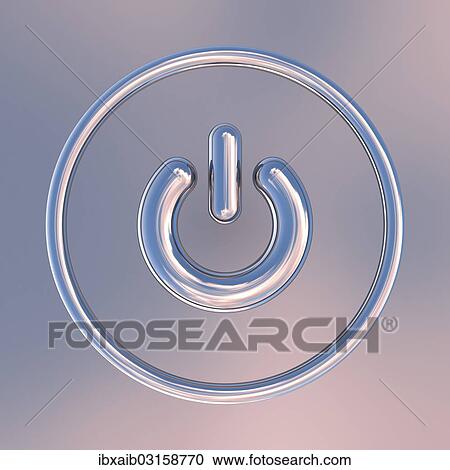 Stock Image - "On-off switch, symbol, 3D illustration". Fotosearch