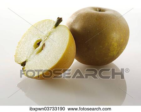 One whole and one cut Russet apple View Large Photo Image Stock Image - One whole and one cut Russet apple. Fotosearch