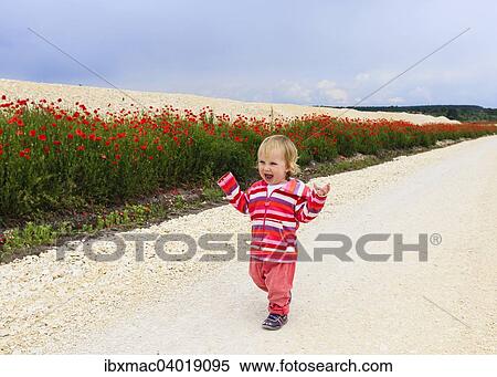 "One-year girl on dirt road at Sontheim, Baden-Wurttemberg, Germany, Europe" View Large Photo Image Stock Photography - "One-year girl on dirt road at Sontheim, Baden-Wurttemberg, Germany, Europe". Fotosearch