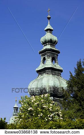 "Onion dome of St Peter's Abbey, Salzburg, Austria, Europe" View Large Photo Image Stock Photo - "Onion dome of St Peter's Abbey, Salzburg, Austria, Europe". Fotosearch