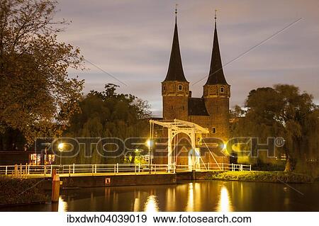 "Oostpoort Gate, Delft, Holland, The Netherlands, Europe" View Large Photo Image Stock Photo - "Oostpoort Gate, Delft, Holland, The Netherlands, Europe". Fotosearch