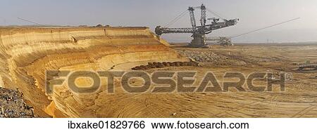 "Open-cast lignite mine, Garzweiler 2, Panorama, North Rhine-Westphalia, Germany, Europe" View Large Photo Image Stock Photograph - "Open-cast lignite mine, Garzweiler 2, Panorama, North Rhine-Westphalia, Germany, Europe". Fotosearch