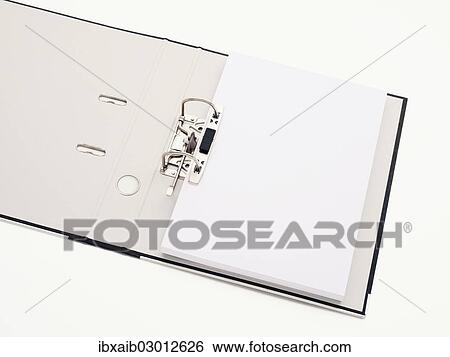 Open ring binder View Large Photo Image Stock Photograph - Open ring binder. Fotosearch