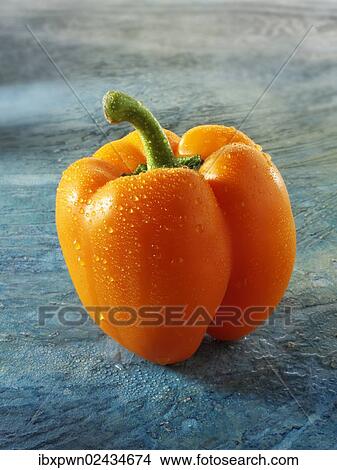 Picture - Orange bell pepper. Fotosearch