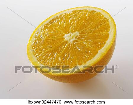 Stock Image - Orange half. Fotosearch