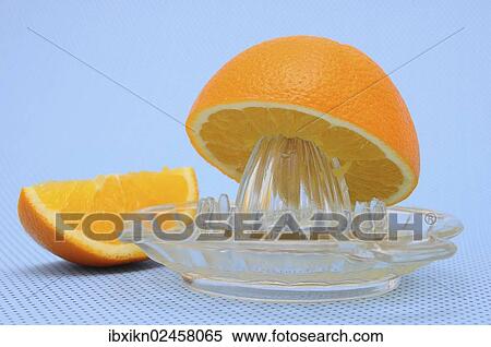"Orange juicer made of glass, orange" View Large Photo Image Stock Photography - "Orange juicer made of glass, orange". Fotosearch
