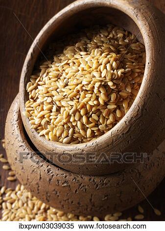 Organic golden linseed View Large Photo Image Stock Photography - Organic golden linseed. Fotosearch