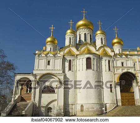 "Orthodox Annunciation Cathedral, Moscow Kremlin, Moscow, Russia, Europe" View Large Photo Image Stock Image - "Orthodox Annunciation Cathedral, Moscow Kremlin, Moscow, Russia, Europe". Fotosearch