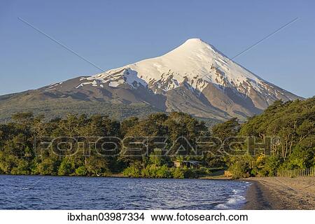 "Osorno volcano and the shore of the bay of Lake Llanquihue, Puerto Varas, Los Lagos Region, Chile, South America" View Large Photo Image Picture - "Osorno volcano and the shore of the bay of Lake Llanquihue, Puerto Varas, Los Lagos Region, Chile, South America". Fotosearch