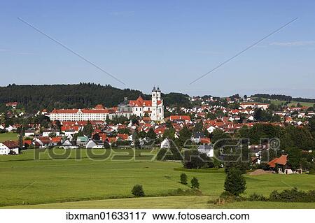 "Ottobeuren with the Benedictine abbey and Ottobeuren Abbey, Unterallgaeu district, Allgaeu region, Swabia, Bavaria, Germany, Europe" View Large Photo Image Stock Photo - "Ottobeuren with the Benedictine abbey and Ottobeuren Abbey, Unterallgaeu district, Allgaeu region, Swabia, Bavaria, Germany, Europe". Fotosearch