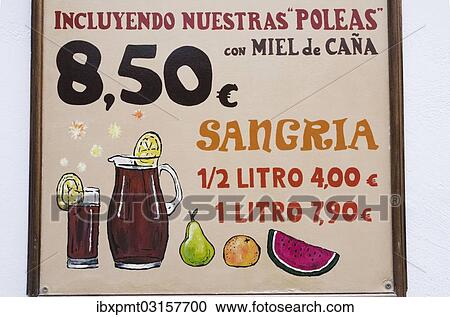 "Outdoor wall advertisement for sangria, Seville, Spain, Europe" View Large Photo Image Stock Image - "Outdoor wall advertisement for sangria, Seville, Spain, Europe". Fotosearch