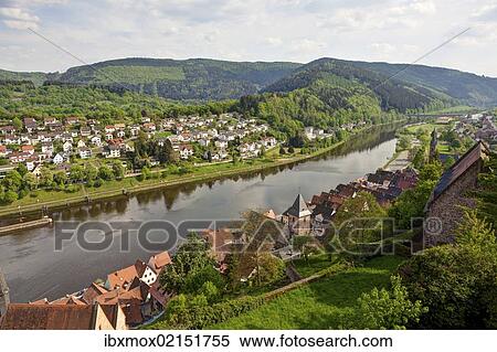 "Overlooking the historic town centre of Hirschhorn on the Neckar River, Neckartal-Odenwald Nature Reserve, Hesse, Germany, Europe, PublicGround, Europe" View Large Photo Image Stock Photography - "Overlooking the historic town centre of Hirschhorn on the Neckar River, Neckartal-Odenwald Nature Reserve, Hesse, Germany, Europe, PublicGround, Europe". Fotosearch