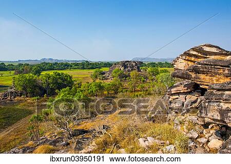 Stock Image - "Overlooking the landscape, Kakadu National Park, Northern Territory, Australia, Oceania". Fotosearch