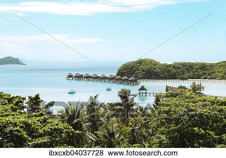 "Overwater bungalows in the sea, the South Seas, Malolo Island, Mamanuca Islands, Fiji, Oceania" View Large Photo Image Stock Photo - "Overwater bungalows in the sea, the South Seas, Malolo Island, Mamanuca Islands, Fiji, Oceania". Fotosearch