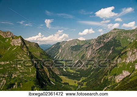 Stock Image - "Oytal valley, Allgaeu Alps, Allgaeu, Bavaria, Germany, Europe, PublicGround, Europe". Fotosearch