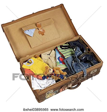 Packed suitcase View Large Photo Image Stock Photography - Packed suitcase. Fotosearch