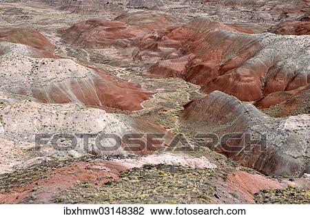 "Painted Desert, hills, desert landscape, view from Tawa Point, Painted Desert, Holbrook, Arizona, United States, North America" View Large Photo Image Stock Image - "Painted Desert, hills, desert landscape, view from Tawa Point, Painted Desert, Holbrook, Arizona, United States, North America". Fotosearch